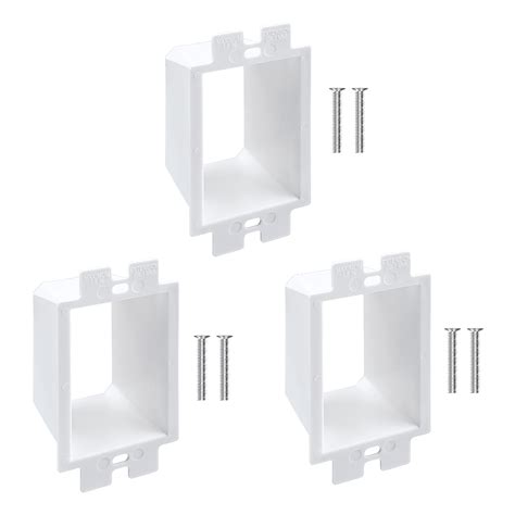 3 1/2 round wall electrical box extender|single gang electrical box extension.